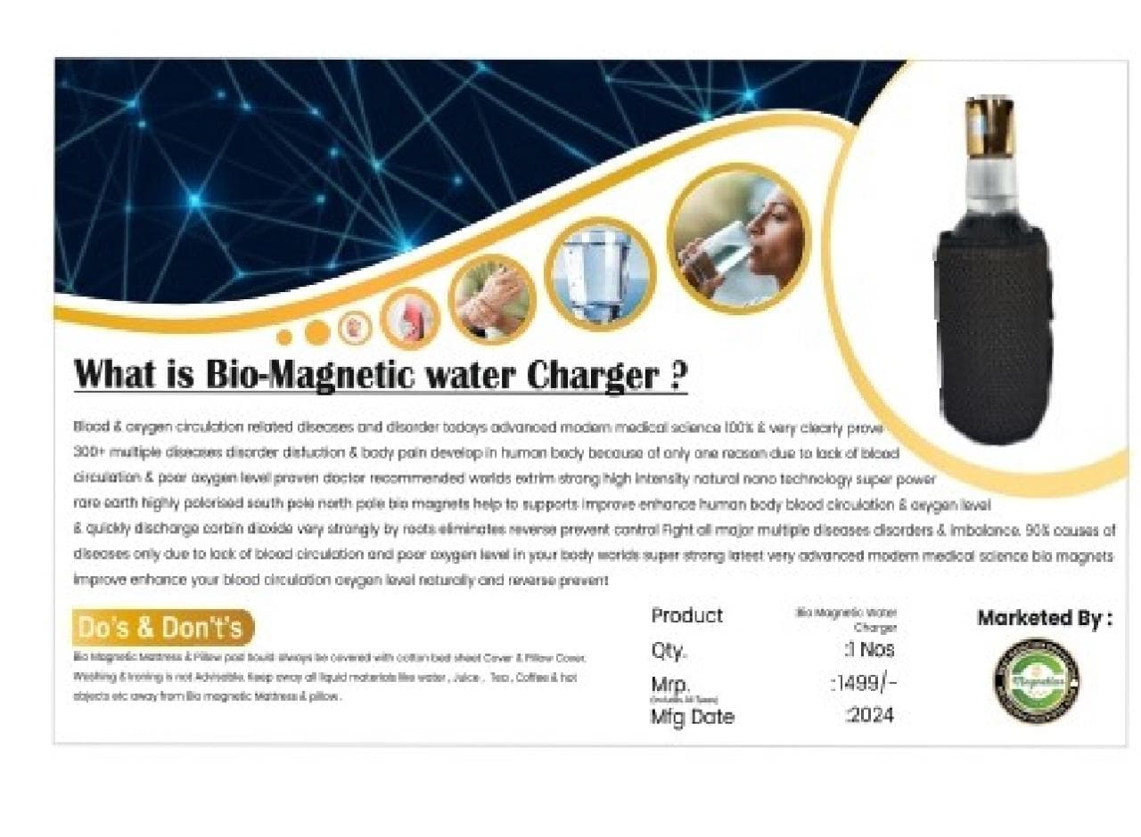 Bio-Magnetic Water Charger